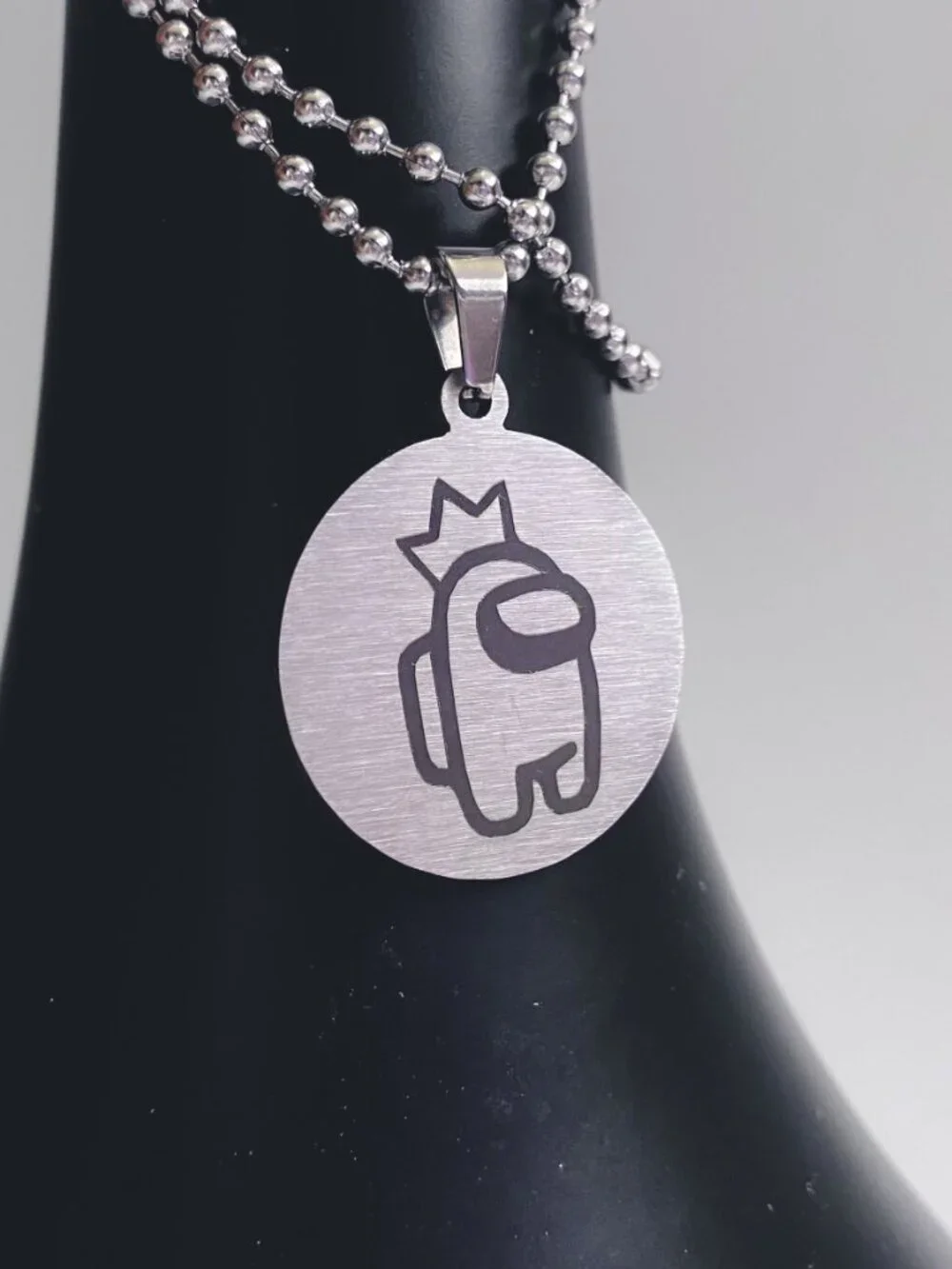 Among Us Stainless Steel Crewmate Kids Video Game Character Pendant Necklace